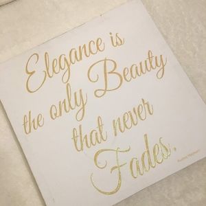 “Elegance Is The... Fades” Poster